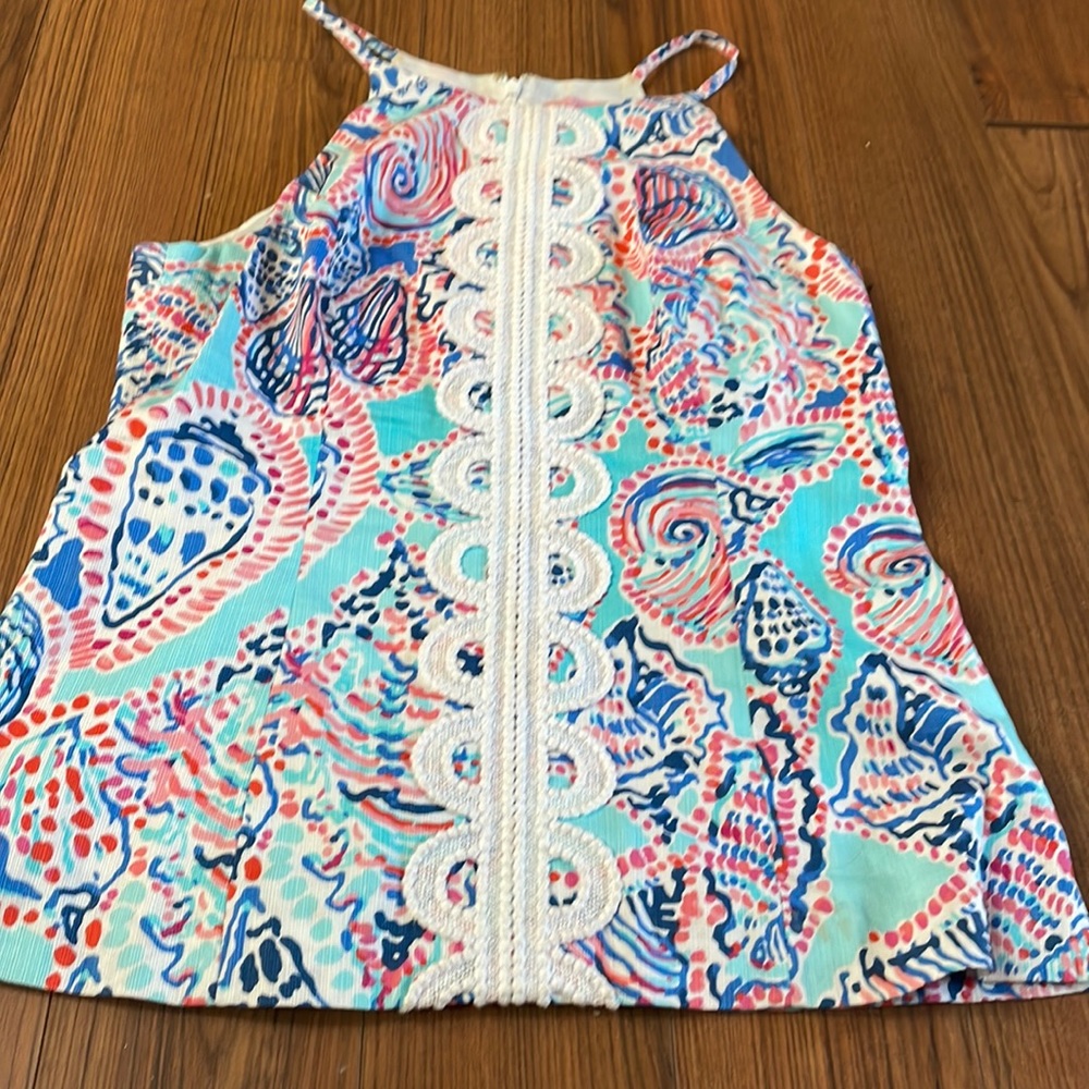 Lilly Pulitzer sleeveless shell embroidered tank